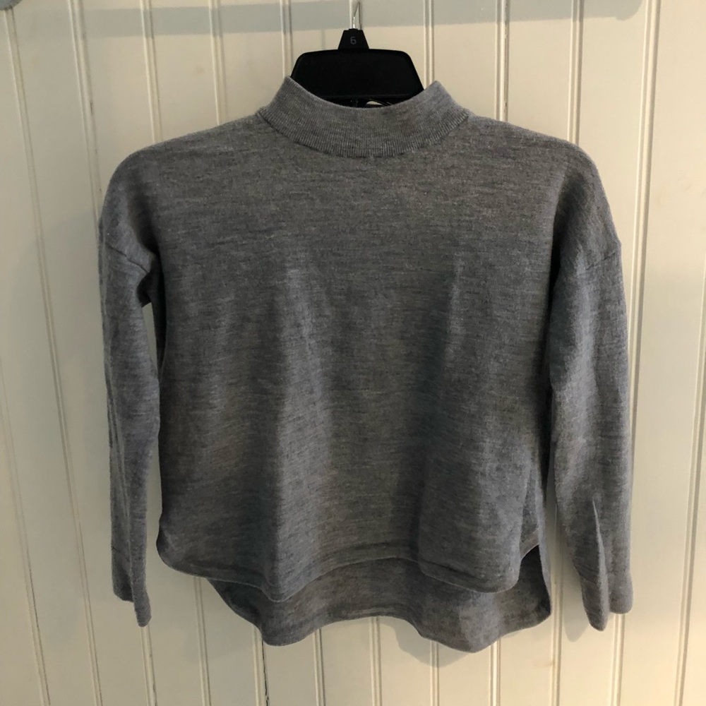 Gray turtleneck
